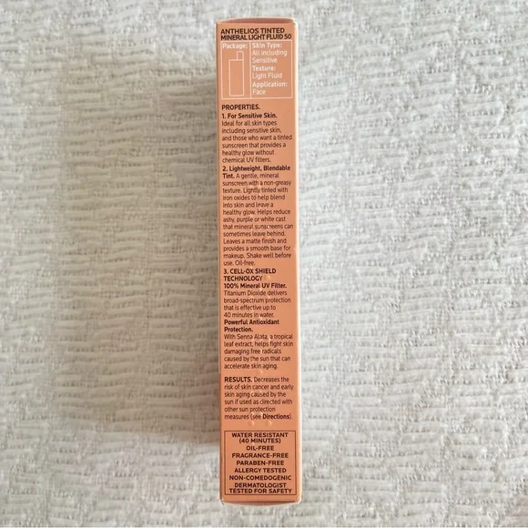 HP!✨La Roche-Posay Anthelios Mineral Tinted Ultra Light Face Sunscreen SPF 50 - Picture 4 of 11